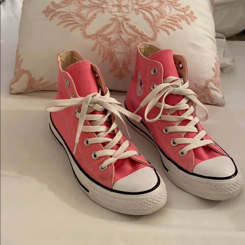 Pink High Top Converse
